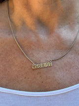 14K Gold Plated "Genuine" Sterling Silver Necklace