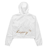 Be... Happy Windbreaker Cropped Jacket