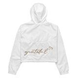 Be... Grateful Windbreaker Cropped Jacket