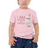 I am Unique and Beautiful Girls Toddler Tee