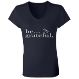 TBL Be Grateful Jersey V-Neck T-Shirt