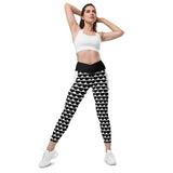 Crossover leggings with pockets