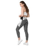 Crossover leggings with pockets