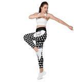 Crossover leggings with pockets