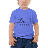 Be...Happy Toddler Short Sleeve Tee - The Be Line Products