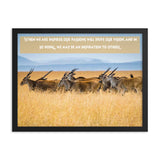 When We Are Inspired Africa Print - The Be Line Products