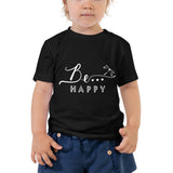 Be...Happy Toddler Short Sleeve Tee - The Be Line Products