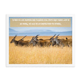 When We Are Inspired Africa Print - The Be Line Products