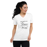 I Give Myself The Same Grace Women's V-Neck Shirt