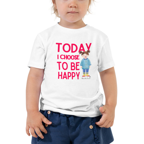 Today I Choose to be Happy Girls Toddler Tee
