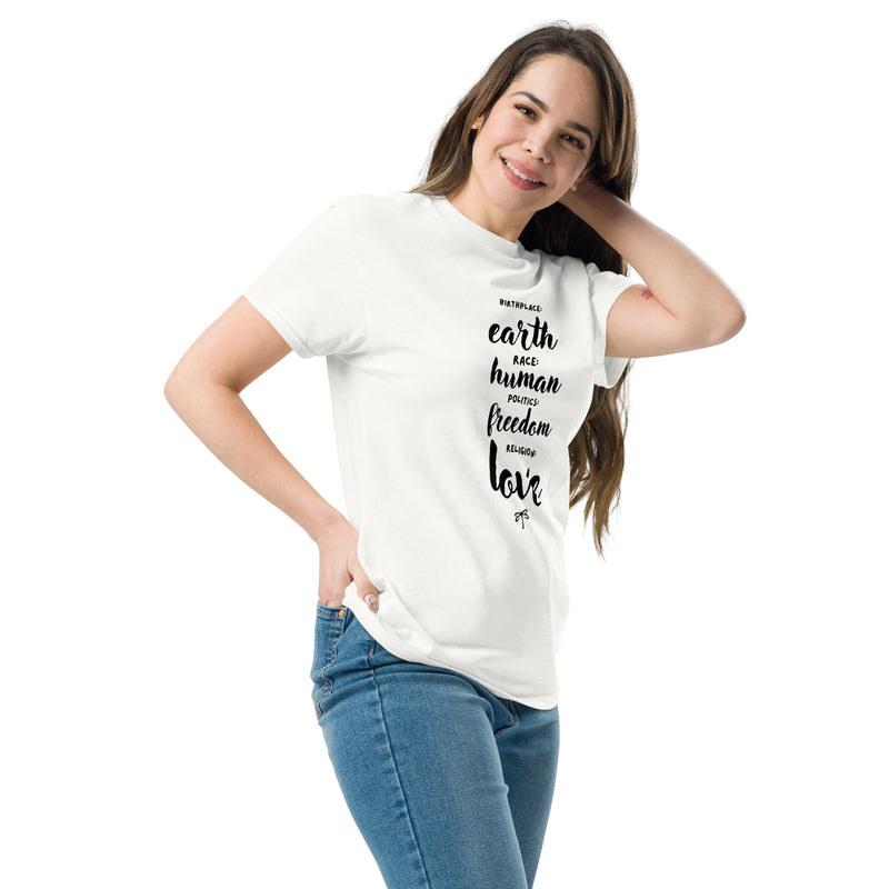 Birthplace - Earth Women's T-Shirt