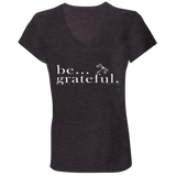 TBL Be Grateful Jersey V-Neck T-Shirt