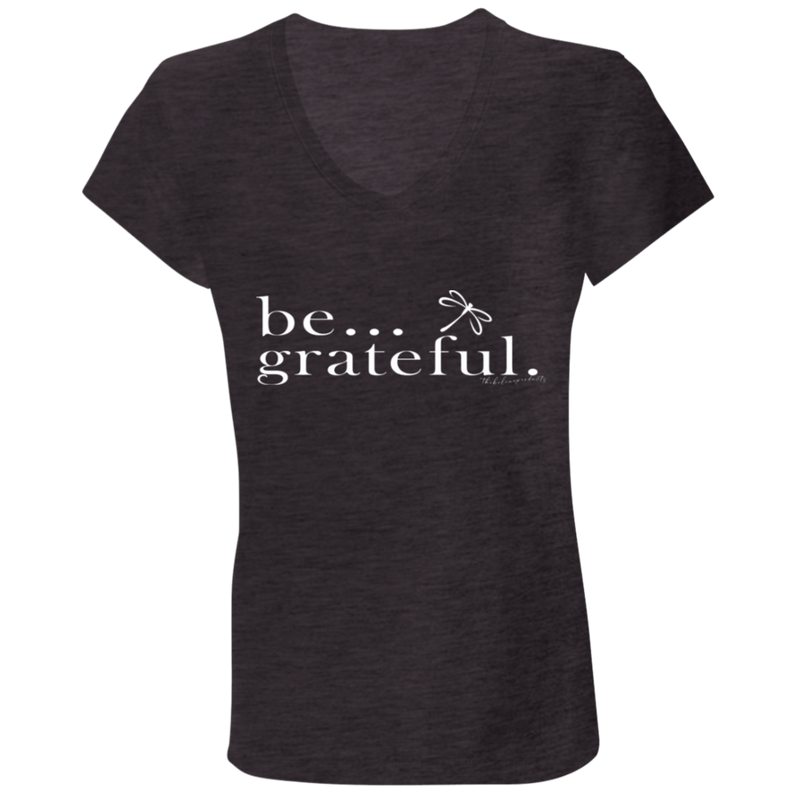 TBL Be Grateful Jersey V-Neck T-Shirt