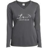 Be... Inspired Ladies Long Sleeve V-Neck Tee