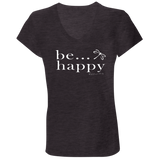 TBL Be Happy Jersey V-Neck T-Shirt
