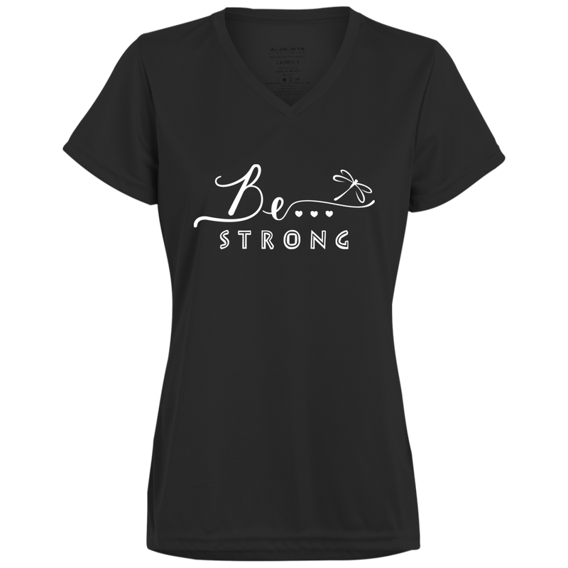 Be... Strong Ladies V-Neck Tee