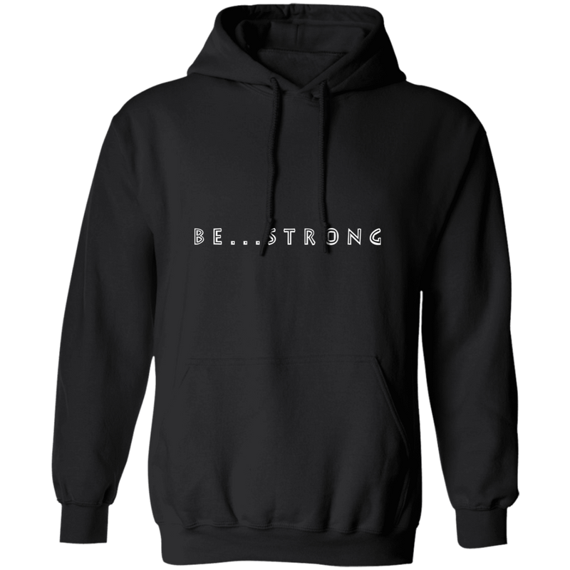 be-strong-pullover-mens-hoodie-black