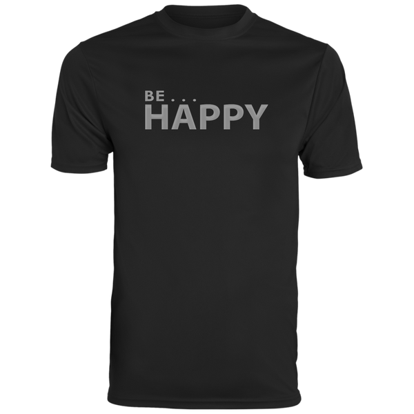 Be... Happy Black Men's Tee