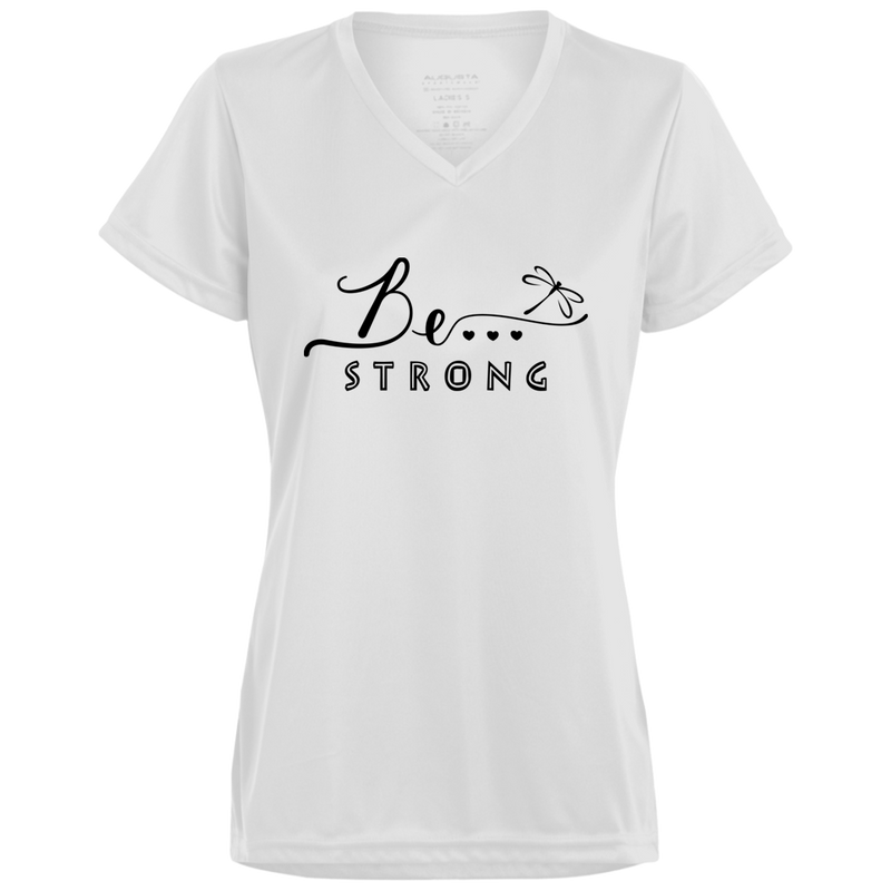 Be... Strong Ladies V-Neck Tee