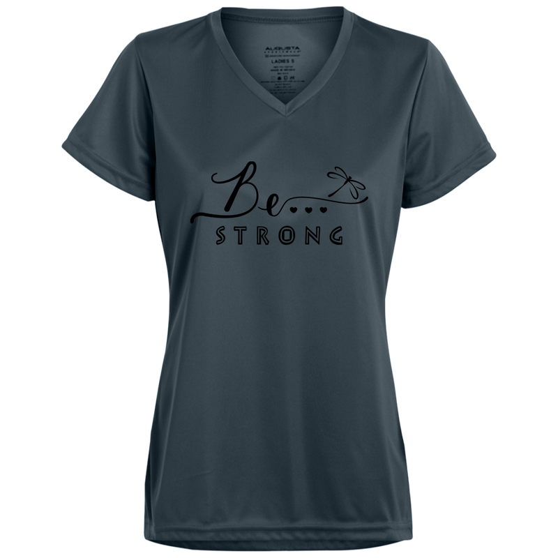 Be... Strong Ladies V-Neck Tee