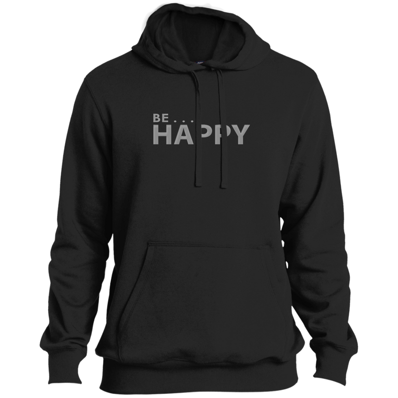 Be Happy Men's Black Hoodie