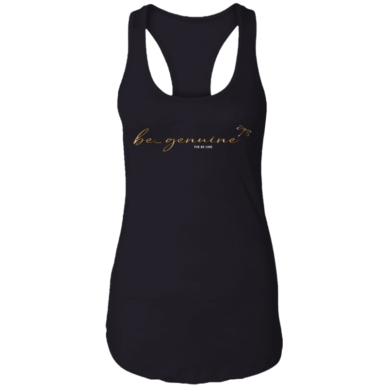 Be... Genuine  Black Tank Top