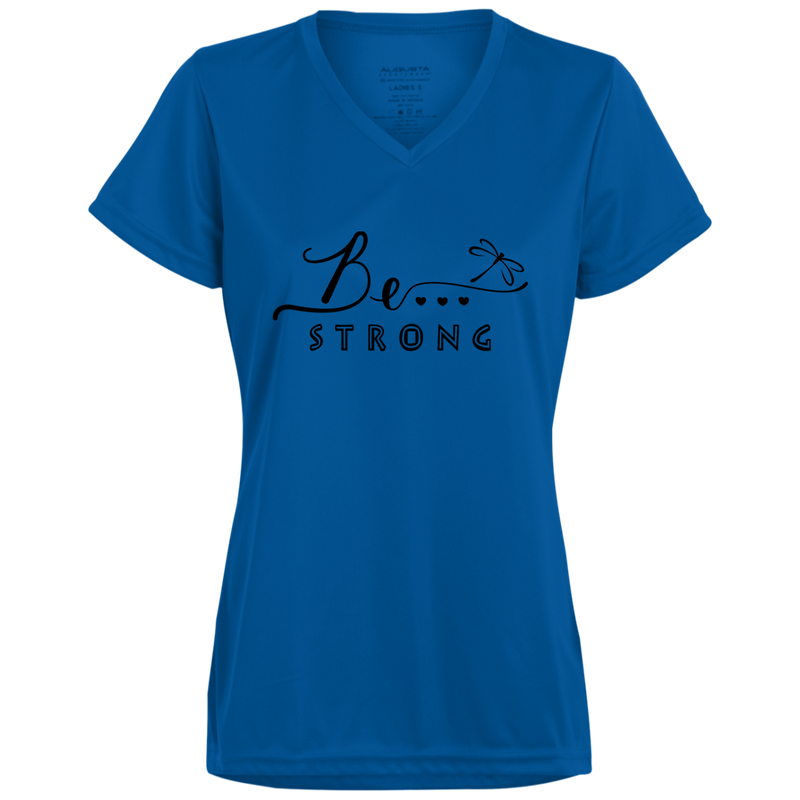 Be... Strong Ladies V-Neck Tee