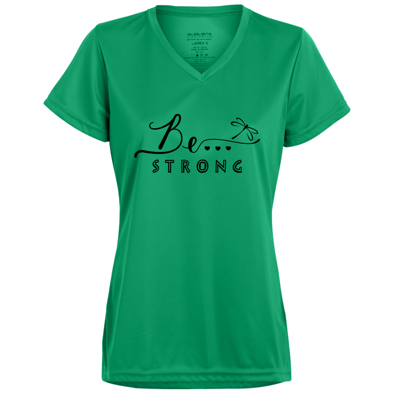 Be... Strong Ladies V-Neck Tee