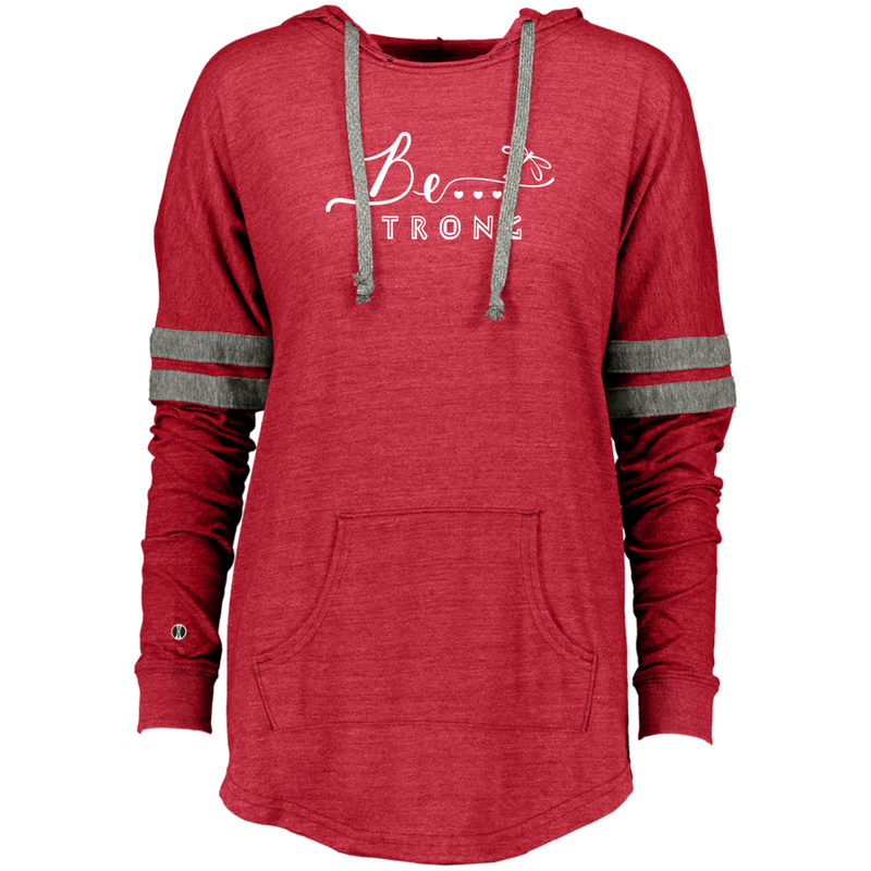 Be... Strong Ladies Hooded Pullover