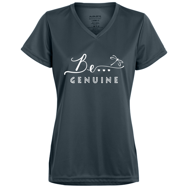 Be... Genuine Ladies V-Neck Tee