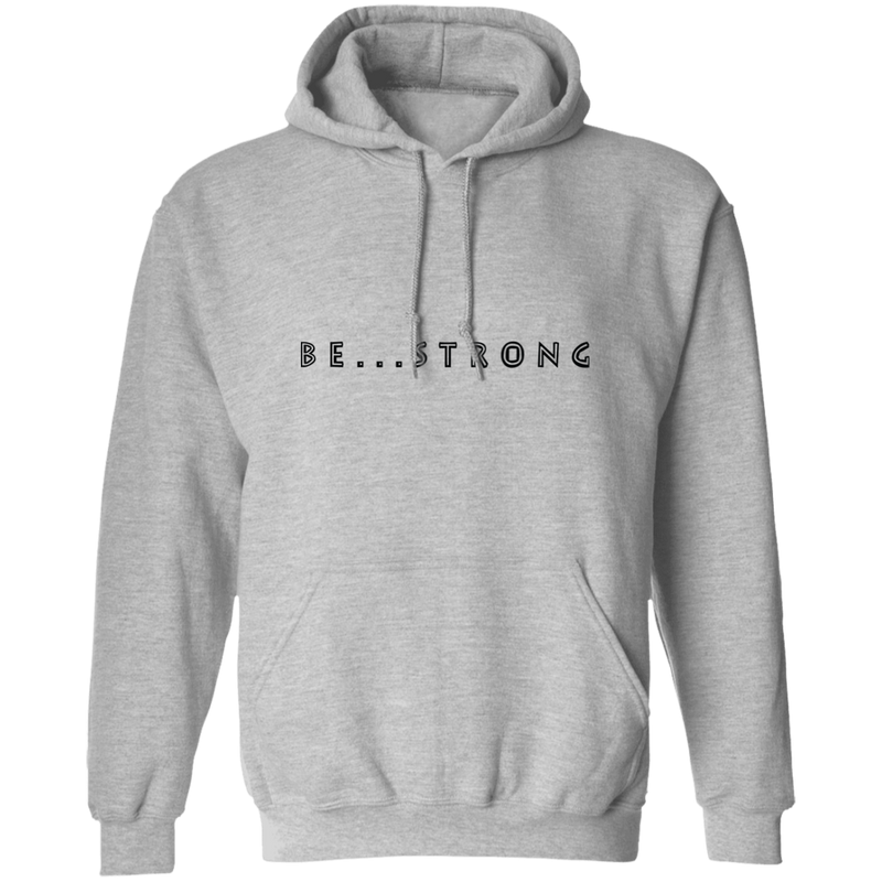 be-strong-pullover-mens-hoodie-light-grey