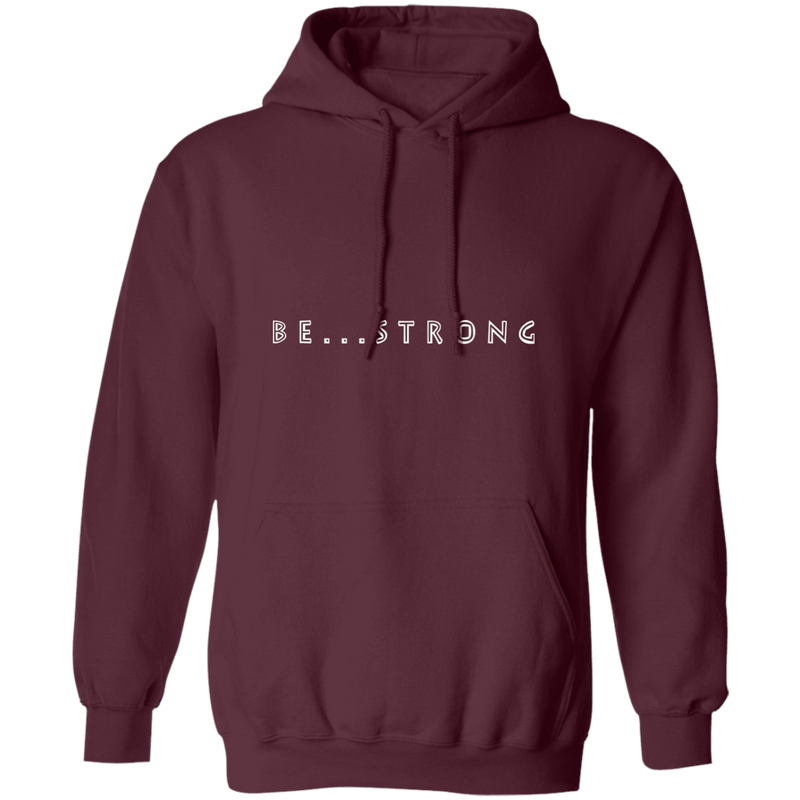 be-strong-pullover-mens-hoodie-burgundy