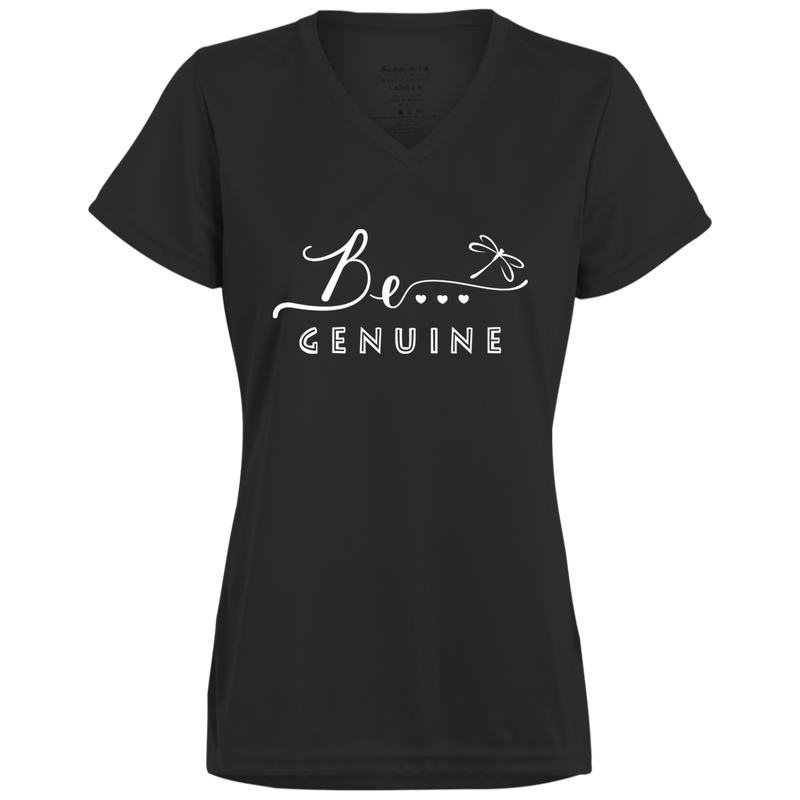 Be... Genuine Ladies V-Neck Tee