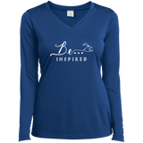 Be... Inspired Ladies Long Sleeve V-Neck Tee