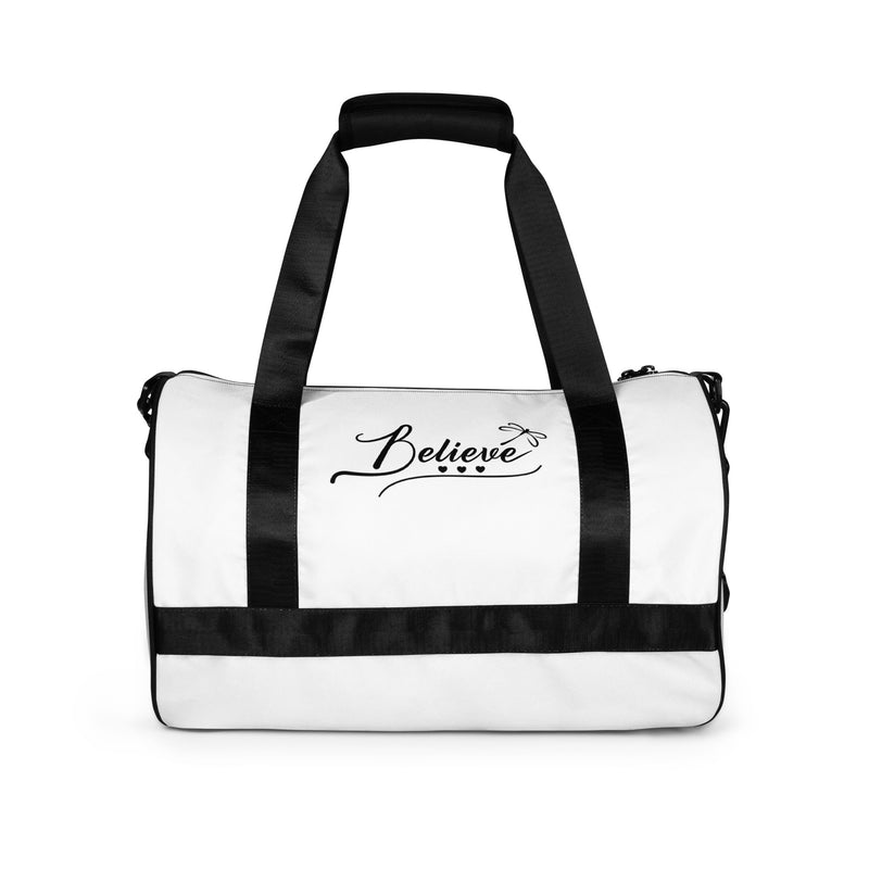 BELIEVE All-over print gym bag