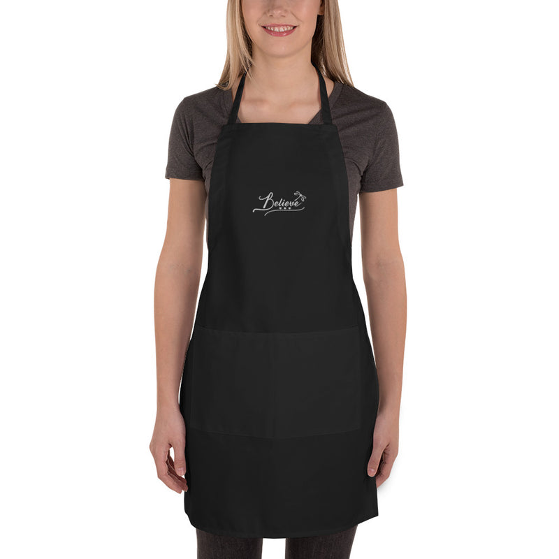 Believe Embroidered Apron - The Be Line Products