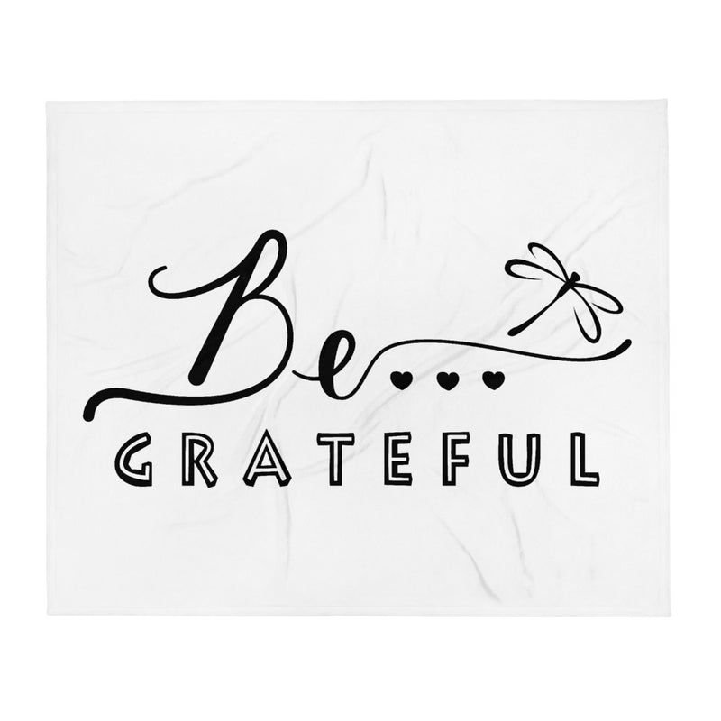 Be...Grateful Throw Blanket - The Be Line Products