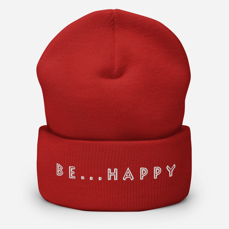Be...Happy Cuffed Beanie - The Be Line Products