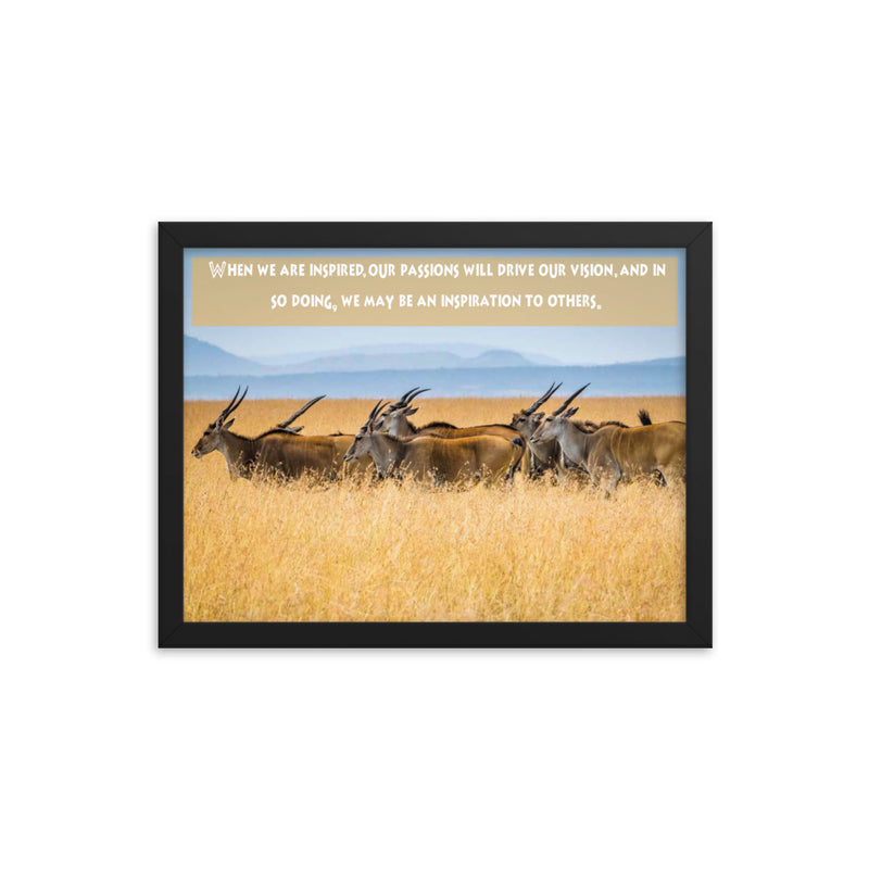 When We Are Inspired Africa Print - The Be Line Products