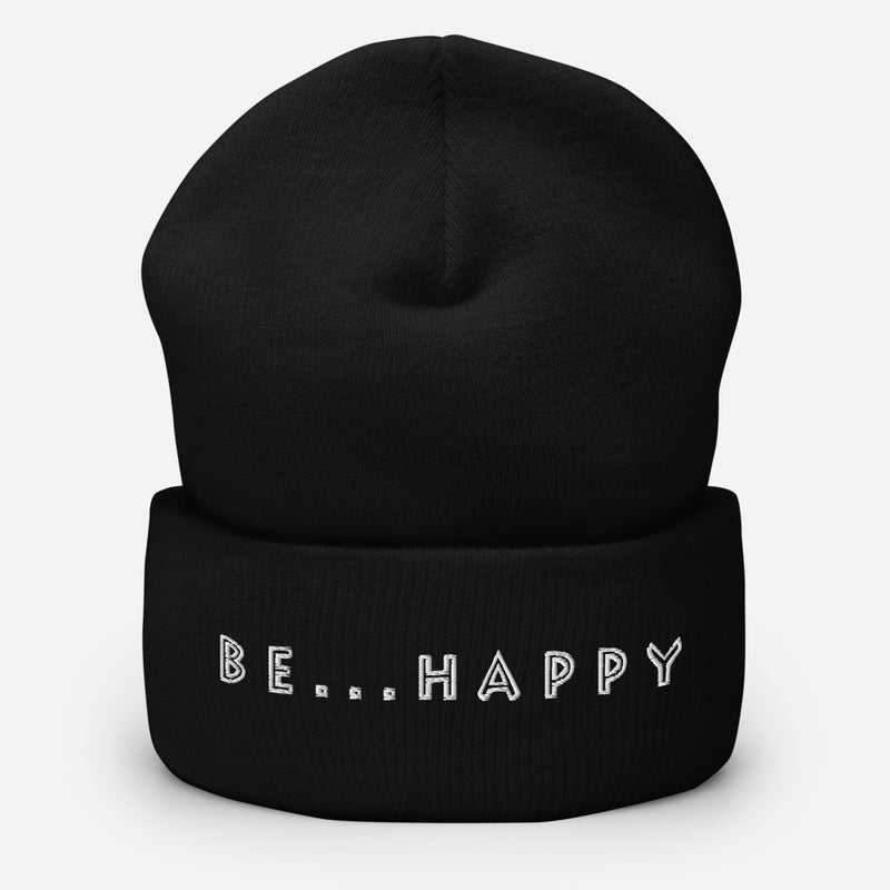 Be...Happy Cuffed Beanie - The Be Line Products