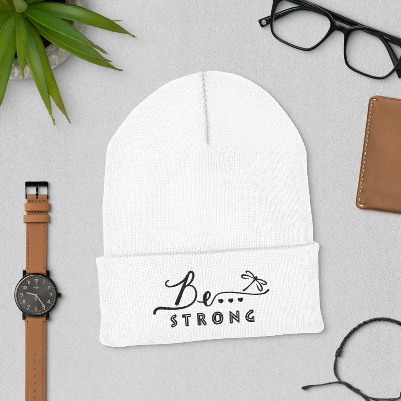 Be...Strong Cuffed Beanie - The Be Line Products