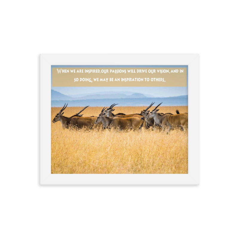 When We Are Inspired Africa Print - The Be Line Products