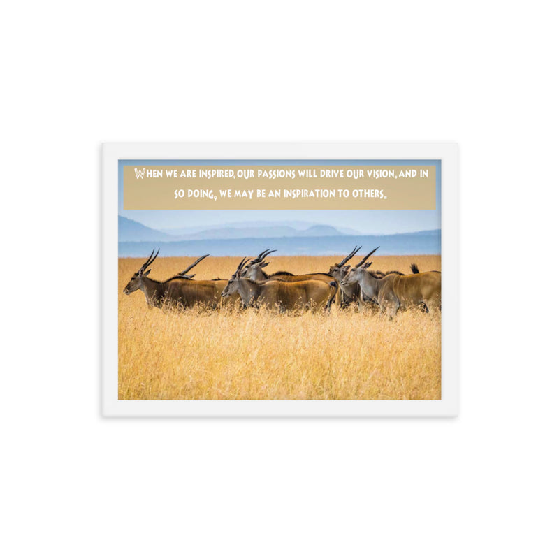 When We Are Inspired Africa Print - The Be Line Products