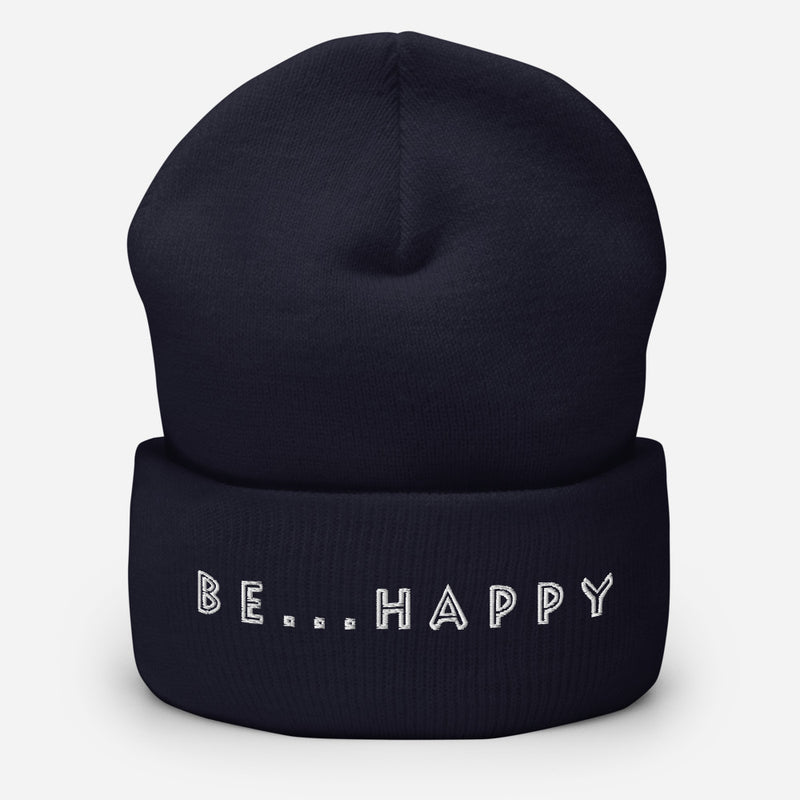 Be...Happy Cuffed Beanie - The Be Line Products