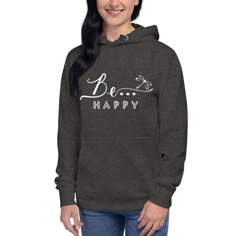Be...Happy Women's Premium Hoodie - The Be Line Products