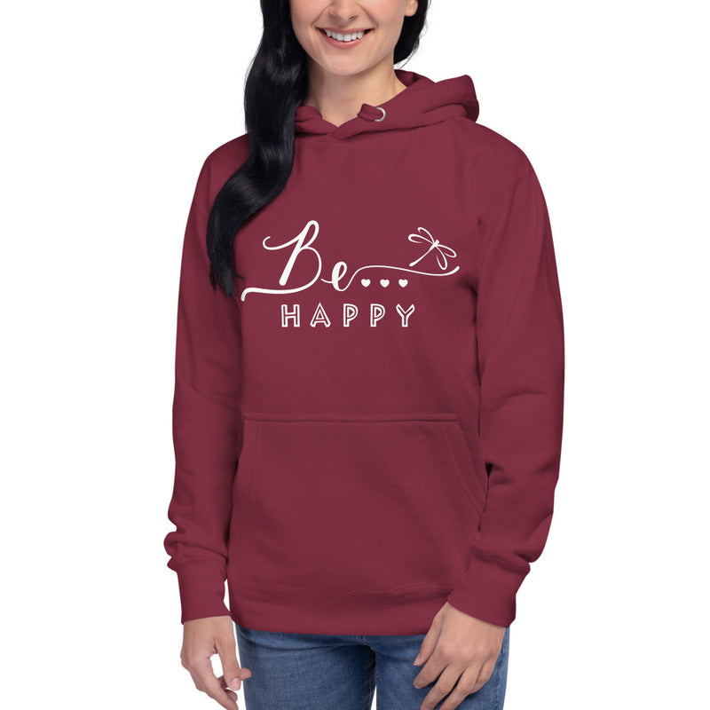Be...Happy Women's Premium Hoodie - The Be Line Products
