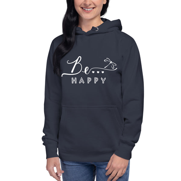 Be...Happy Women's Premium Hoodie - The Be Line Products